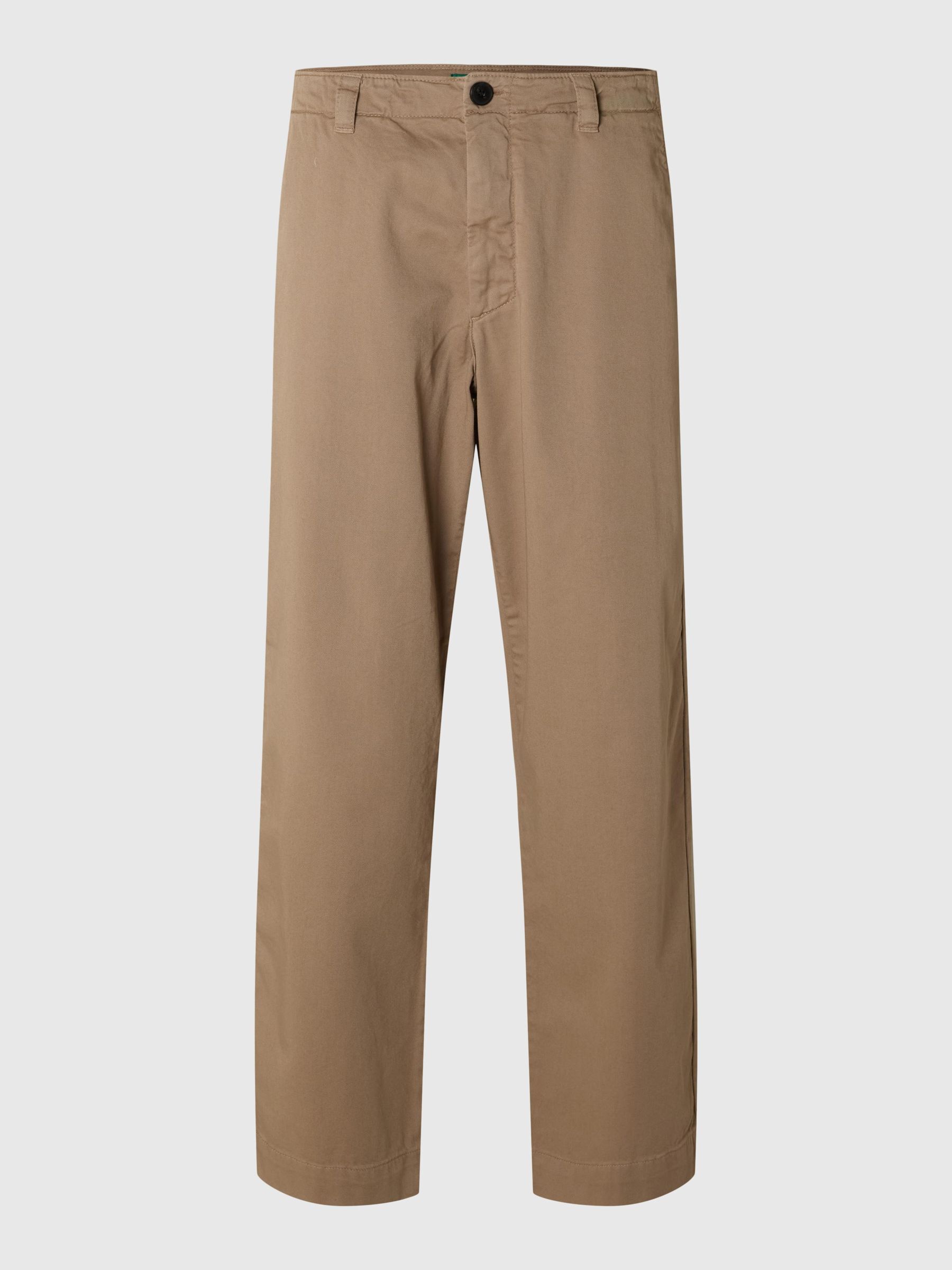 LÖS PASSFORM CHINOS, Weathered Teak, highres