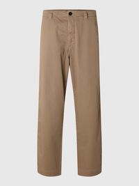 LÖS PASSFORM CHINOS, Weathered Teak, highres
