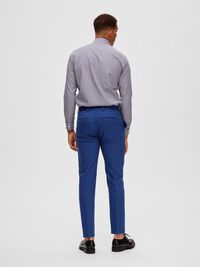 WOVEN WOOL BLEND TROUSERS, Blue Depths, highres