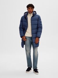 LONG PUFFER JACKET, Sky Captain, highres