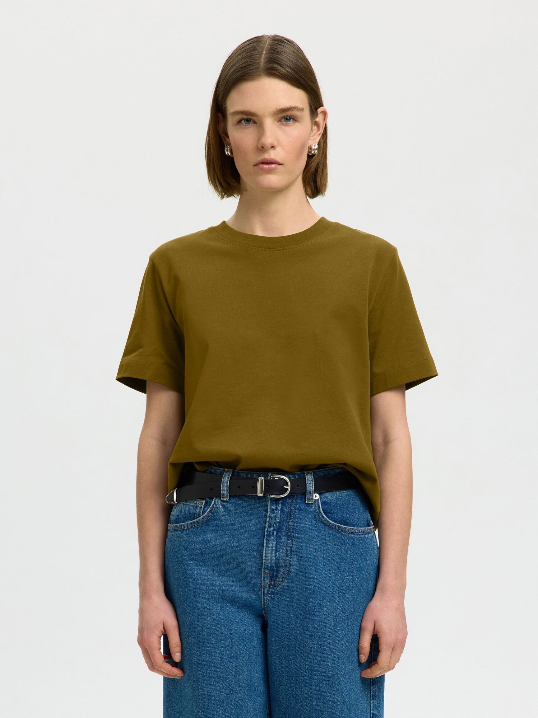 BOXY T-SHIRT, Fir Green, highres