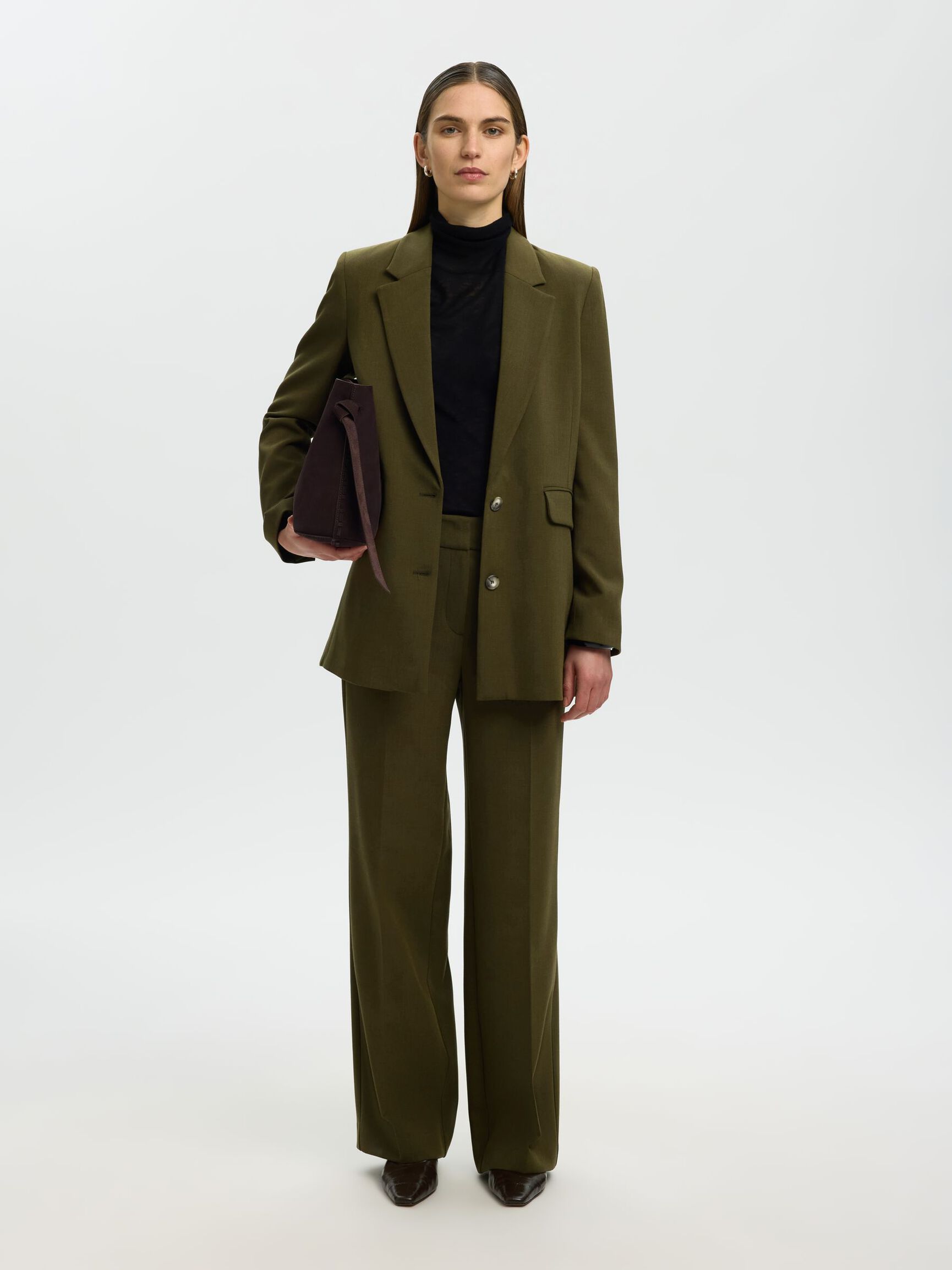 TAILLEUR PANTALON, Fir Green, highres