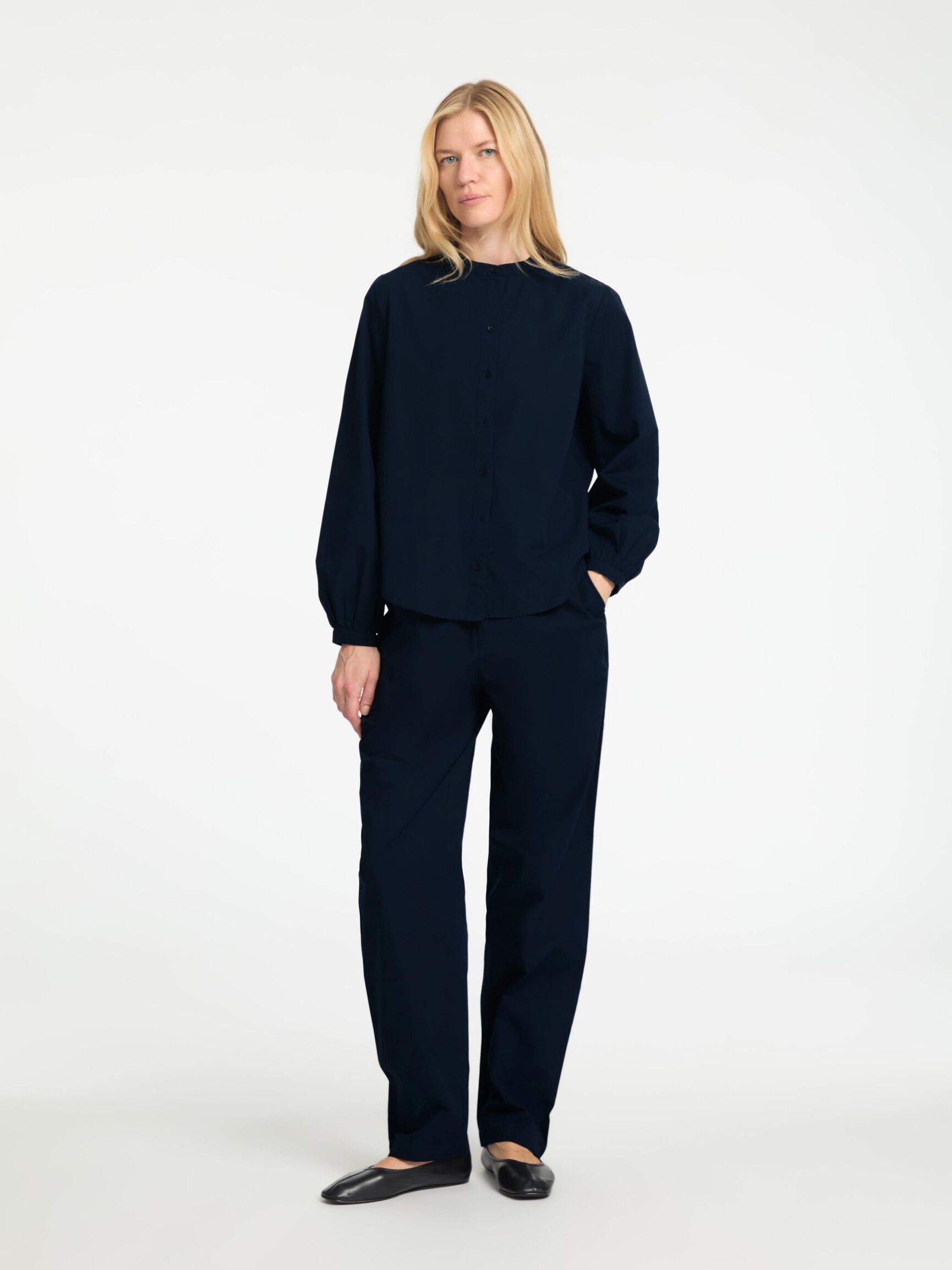 BAUMWOLL HIGH WAIST HOSE, Dark Sapphire, highres
