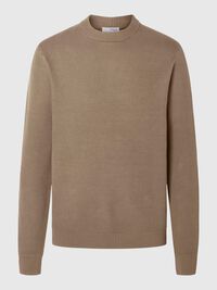 RONDE HALS SWEATER, Morel, highres