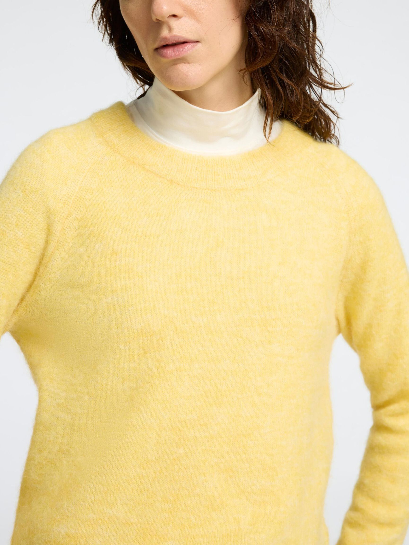 LONG-SLEEVED KNITTED JUMPER, Sundress, highres