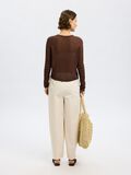 Selected HENNEPMIX GEBREID VEST, Chestnut, highres - 16097993_Chestnut_004.jpg