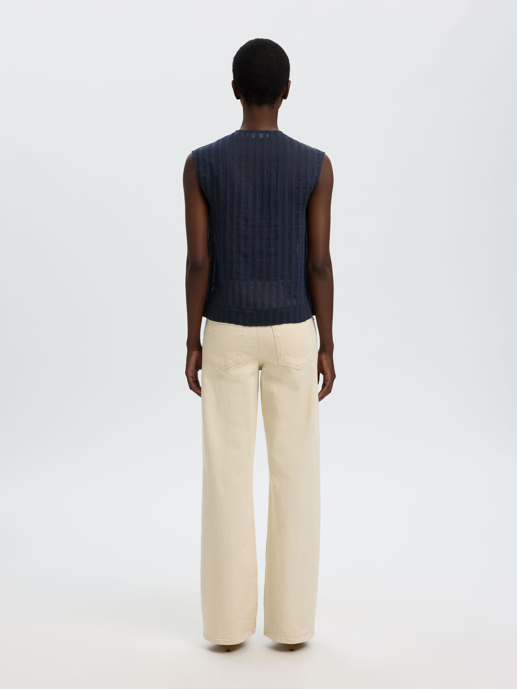 OVERSIZED FIT MOUWLOOS HEMD, Dark Sapphire, highres