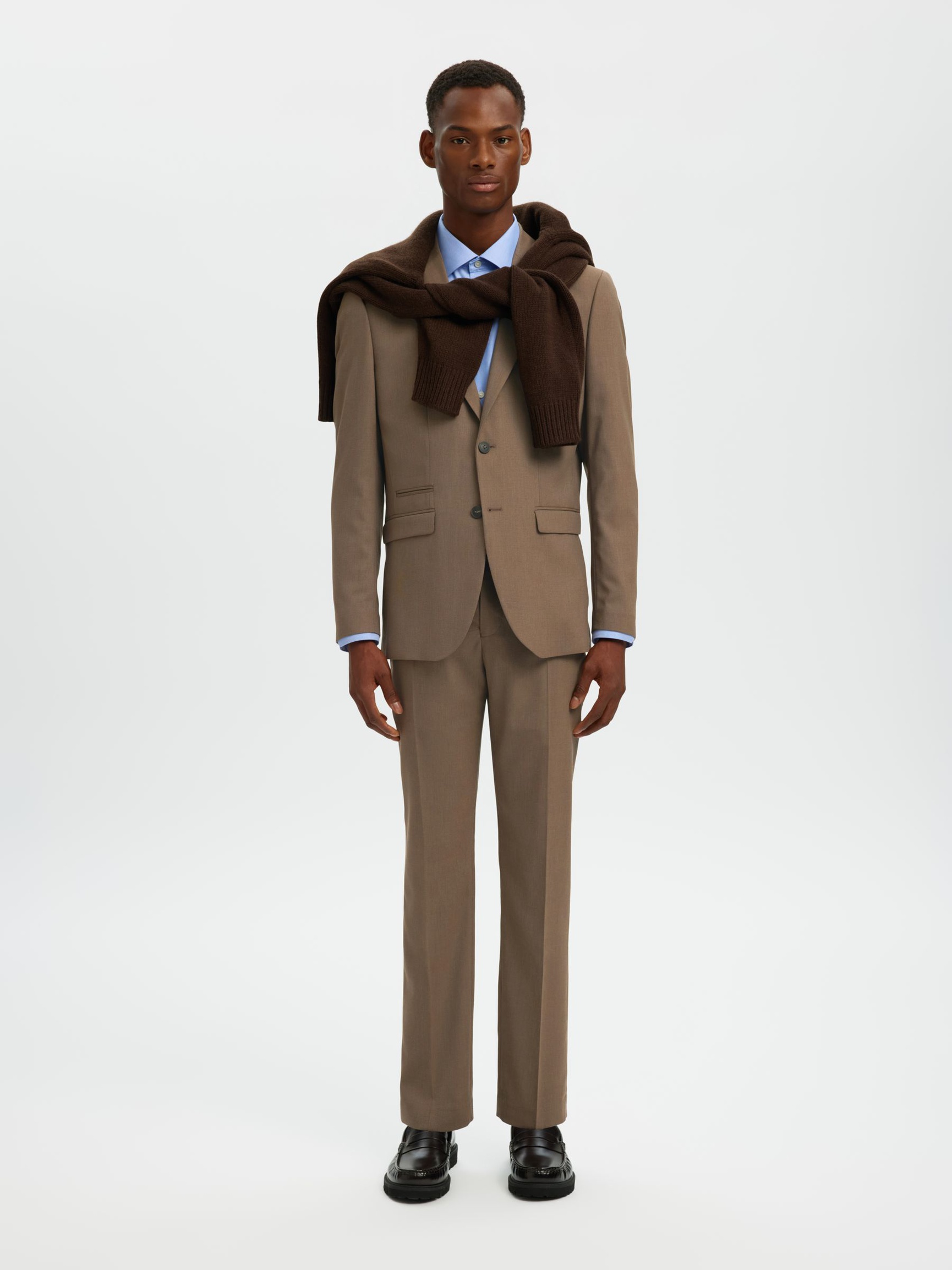 GEWEVEN WOLMIX BLAZER, Kelp, highres