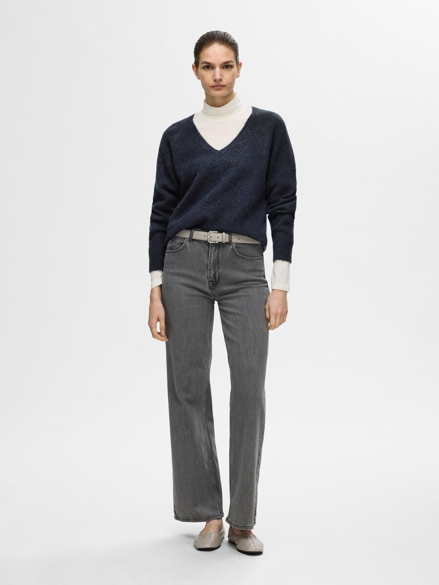 Selected WOLLGEMISCH V-AUSSCHNITT PULLOVER, Dark Sapphire, highres - 16094268_DarkSapphire_1113603_005.jpg