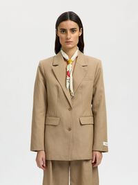 WOOL SCARF, Egret, highres