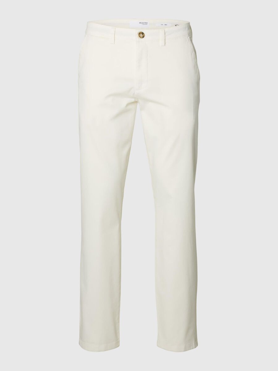 Selected 175 SLIM FIT FLEX CHINO, Cloud Dancer, highres - 16087663_CloudDancer_001.jpg