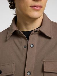 CLASSIC OVERSHIRT, Morel, highres