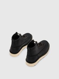 CUIR BOTTES À LACETS, Black, highres
