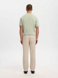 LINEN BLEND SUIT TROUSERS, Oatmeal, highres