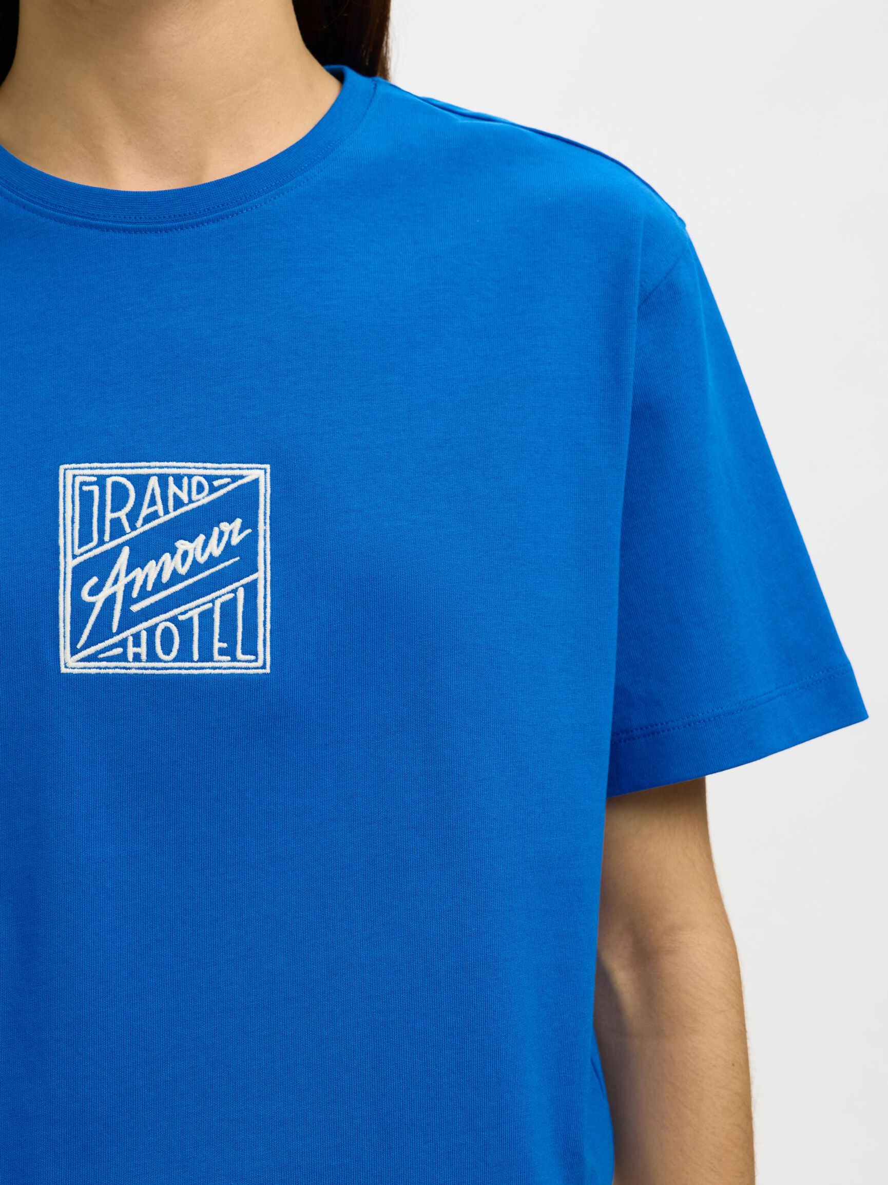 RELAXED FIT T-SHIRT, Victoria Blue, highres