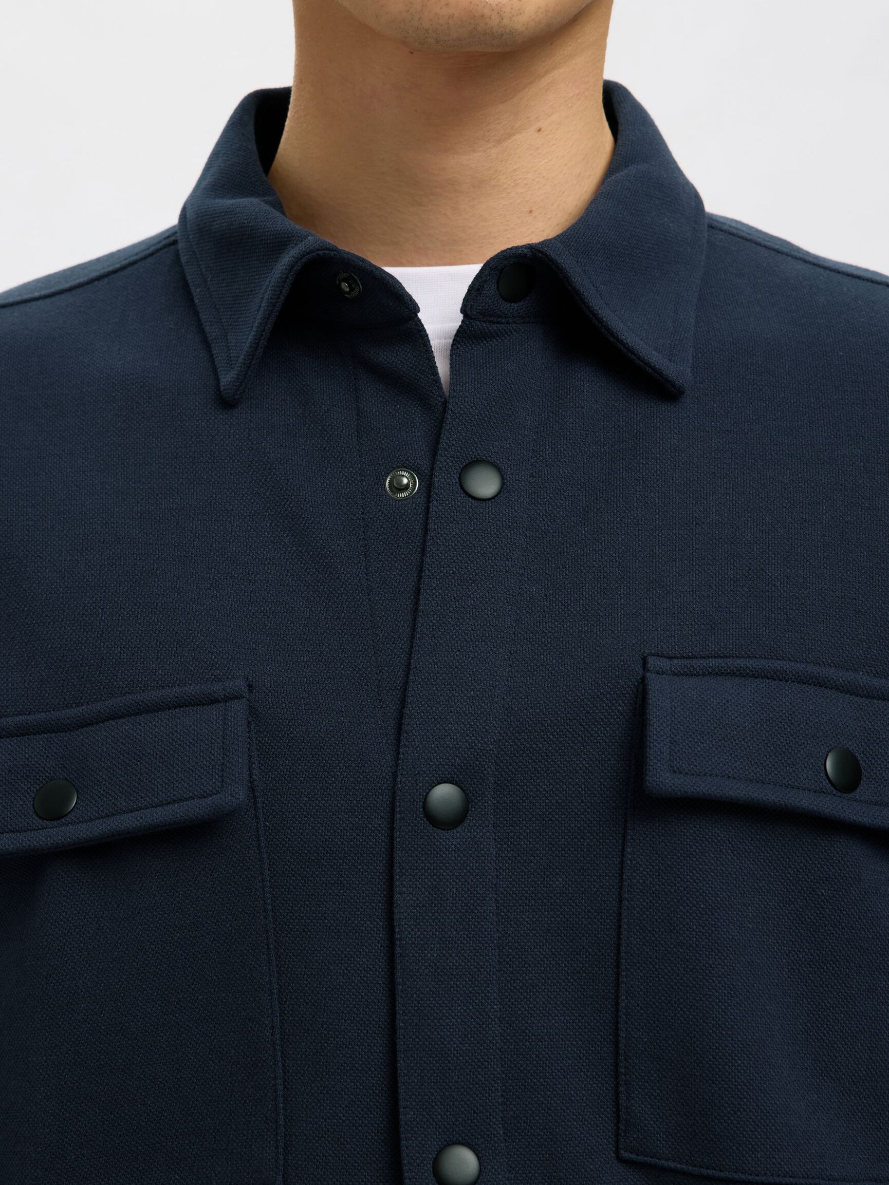 CLASSIC OVERSHIRT, Navy Blazer, highres