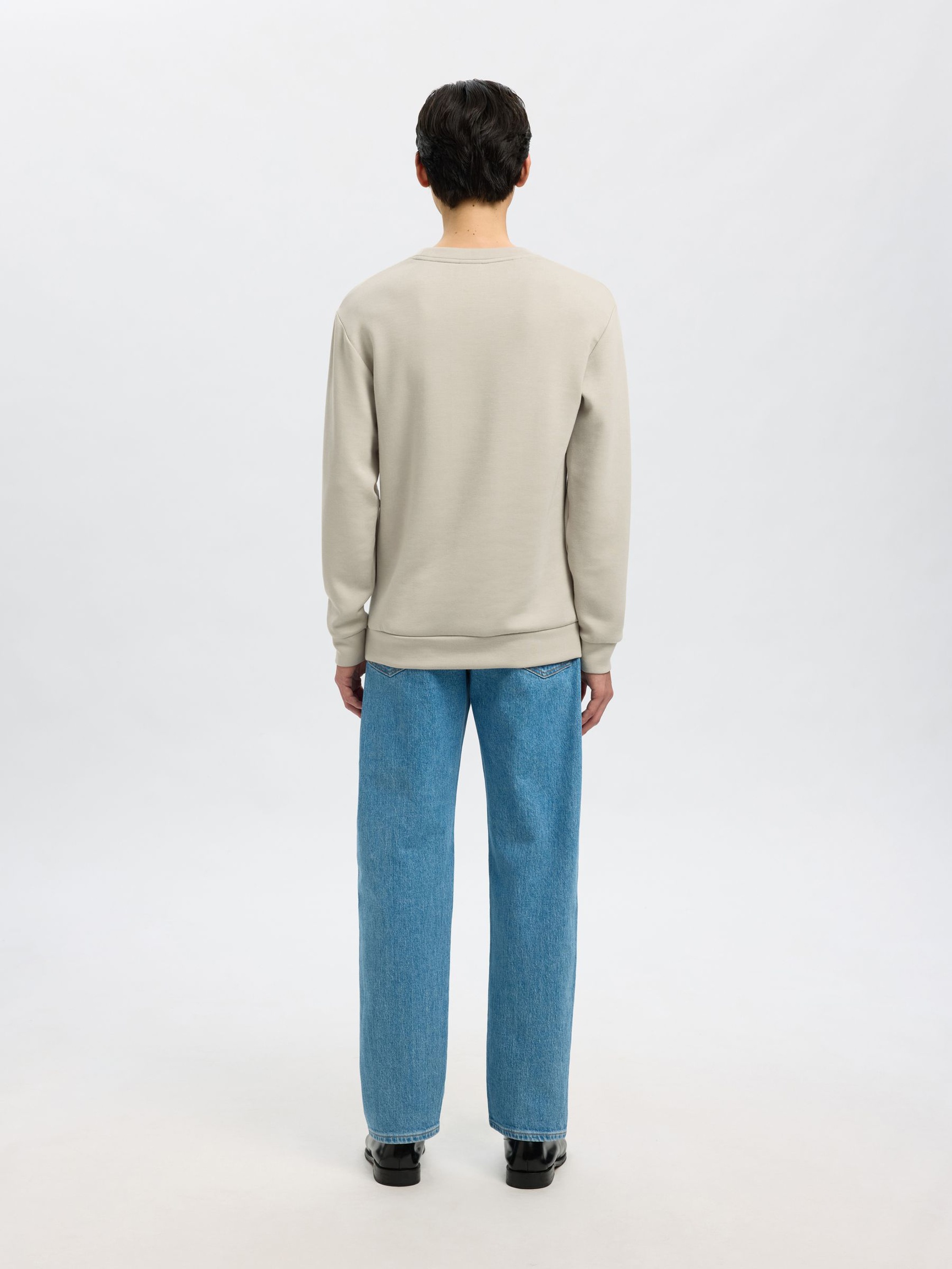 VISCOSE BLEND SWEATSHIRT, Pure Cashmere, highres