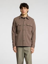 CLASSIC OVERSHIRT, Morel, highres