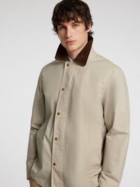 COTON CIRÉ VESTE, Feather Gray, highres