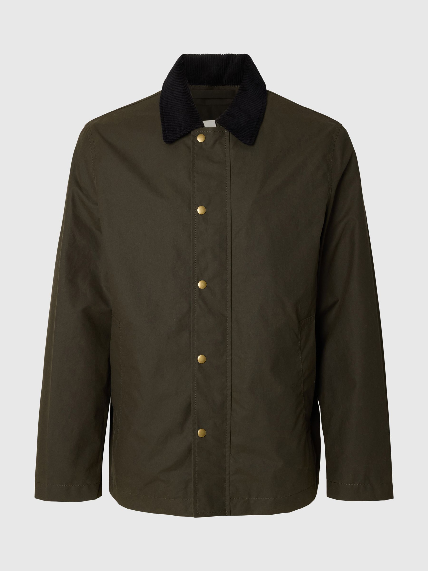 WAXED COTTON JACKET, Grape Leaf, highres