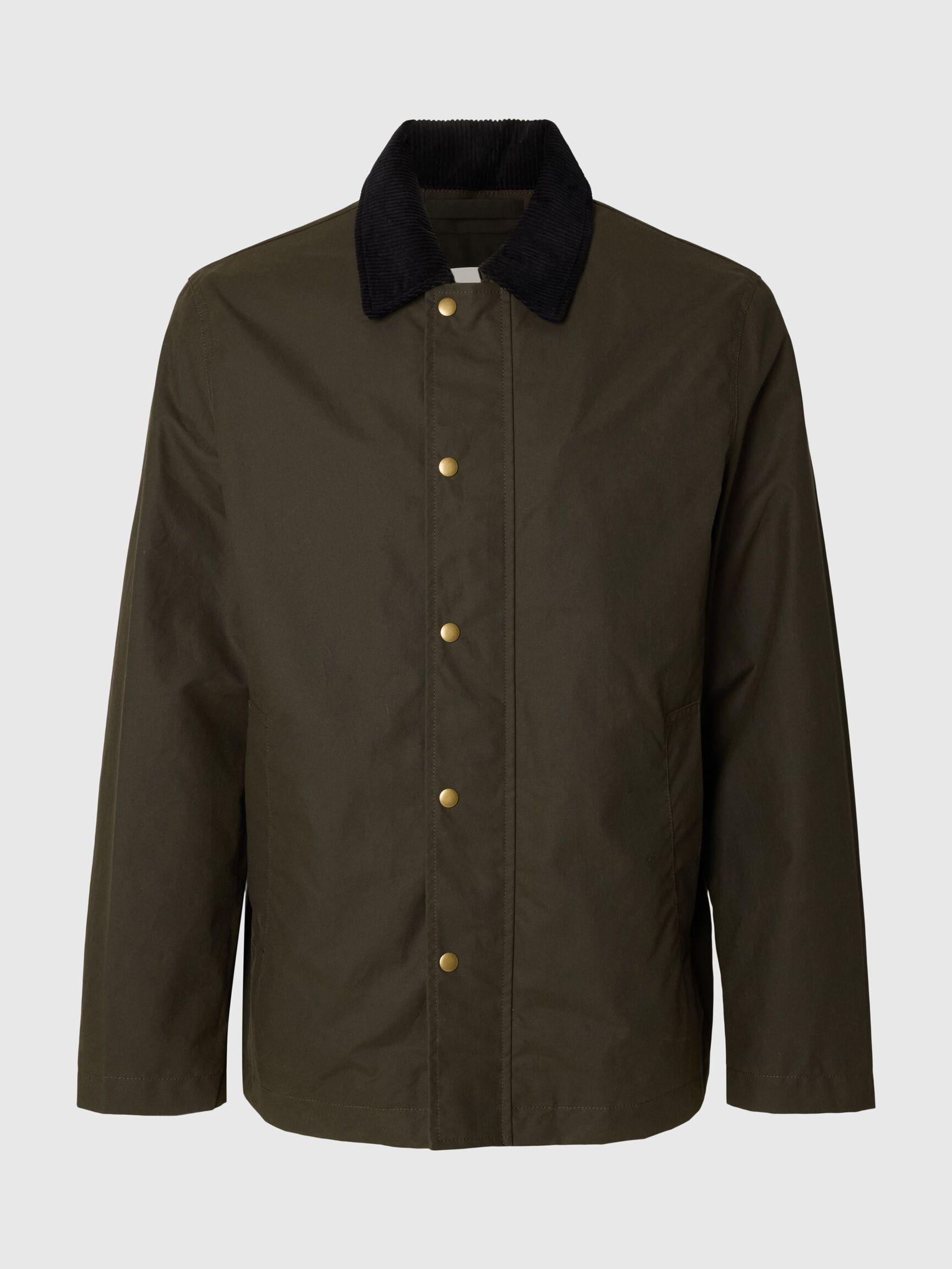 WAXED COTTON JACKET, Grape Leaf, highres