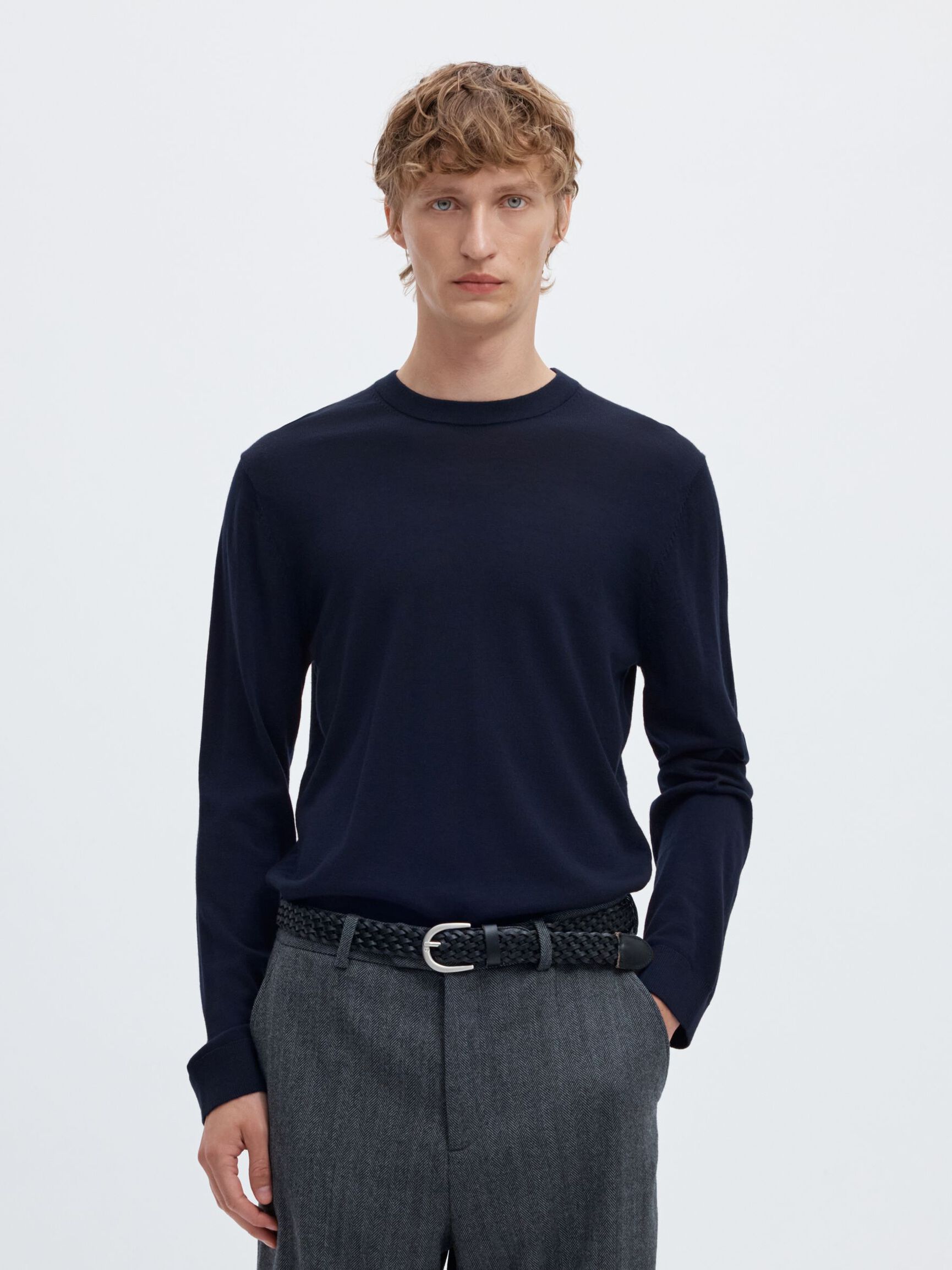 PULLOVER, Navy Blazer, highres