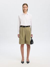 TAILORED BERMUDA SHORTS, Slate Green, highres