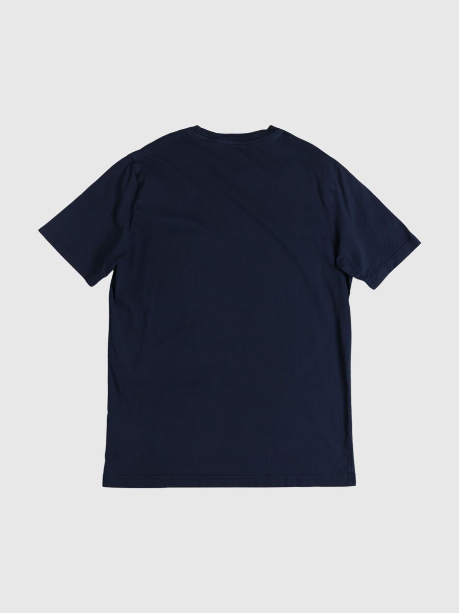 Selected TASCHE LOGO T-SHIRT, Navy Blazer, highres - 80000155_NavyBlazer_002.jpg