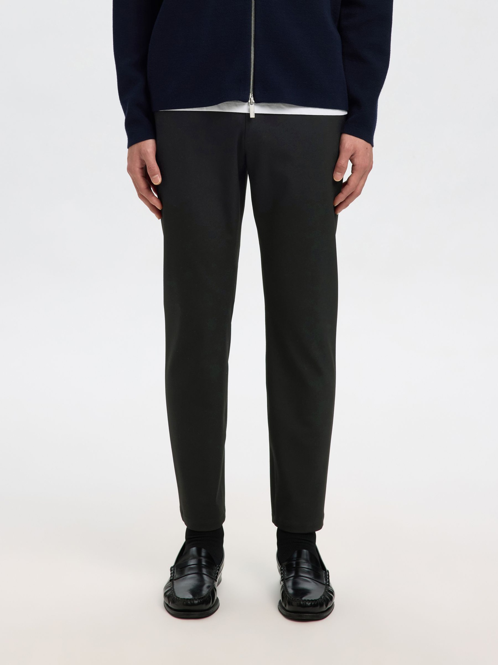 175 CORTE SLIM PANTALONES, Black, highres