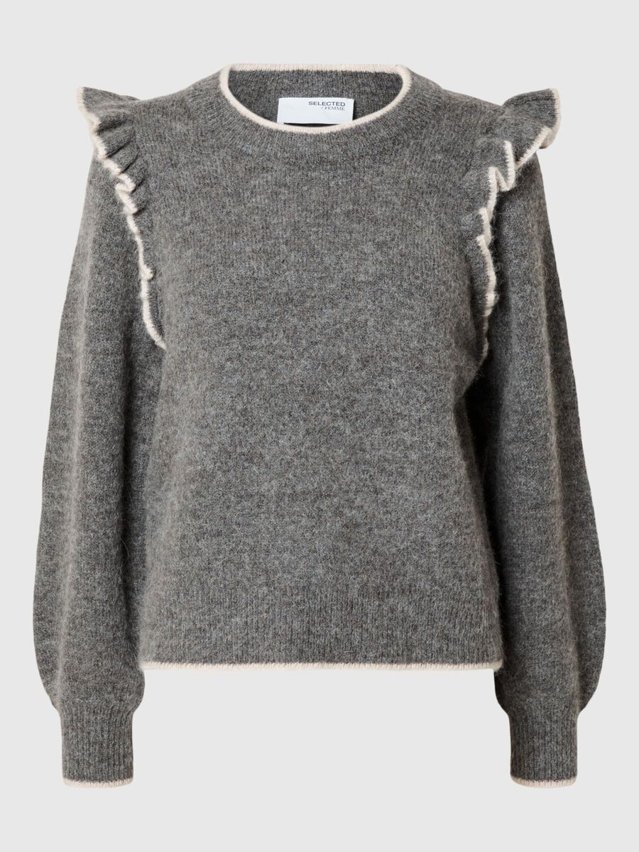 Selected RYSJER PULLOVER, Medium Grey Melange, highres - 16092693_MediumGreyMelange_1149345_001.jpg
