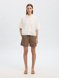 BAUMWOLL SHORTS, Coca Mocha, highres