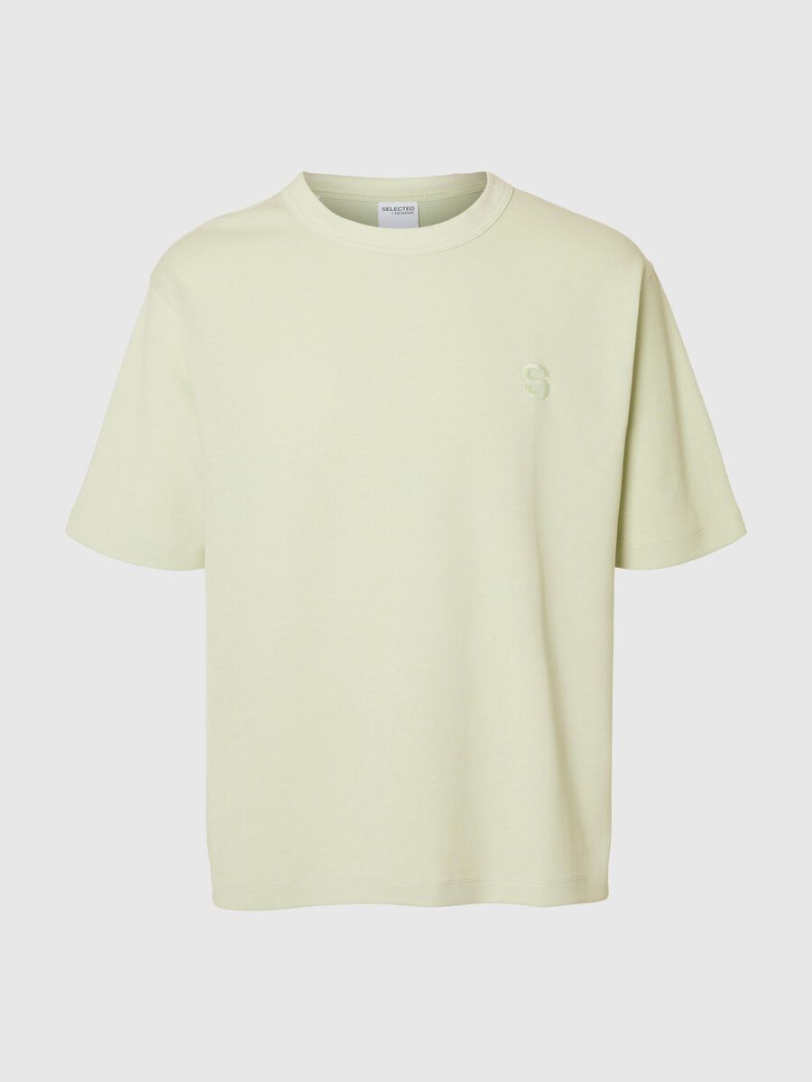 Selected RELAXED FIT T-SHIRT MIT RUNDHALSAUSSCHNITT, Almost Aqua, highres - 16099030_AlmostAqua_001.jpg