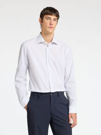 100% BAUMWOLL SLIM FIT HEMD, Bright White, highres