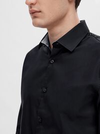 SLIM FIT SKJORTE, Black, highres