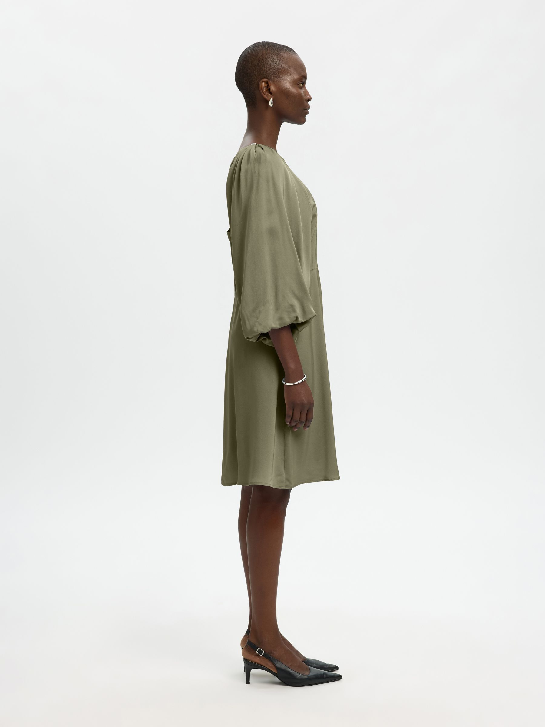 VISCOSA VESTIDO MINI, Deep Lichen Green, highres