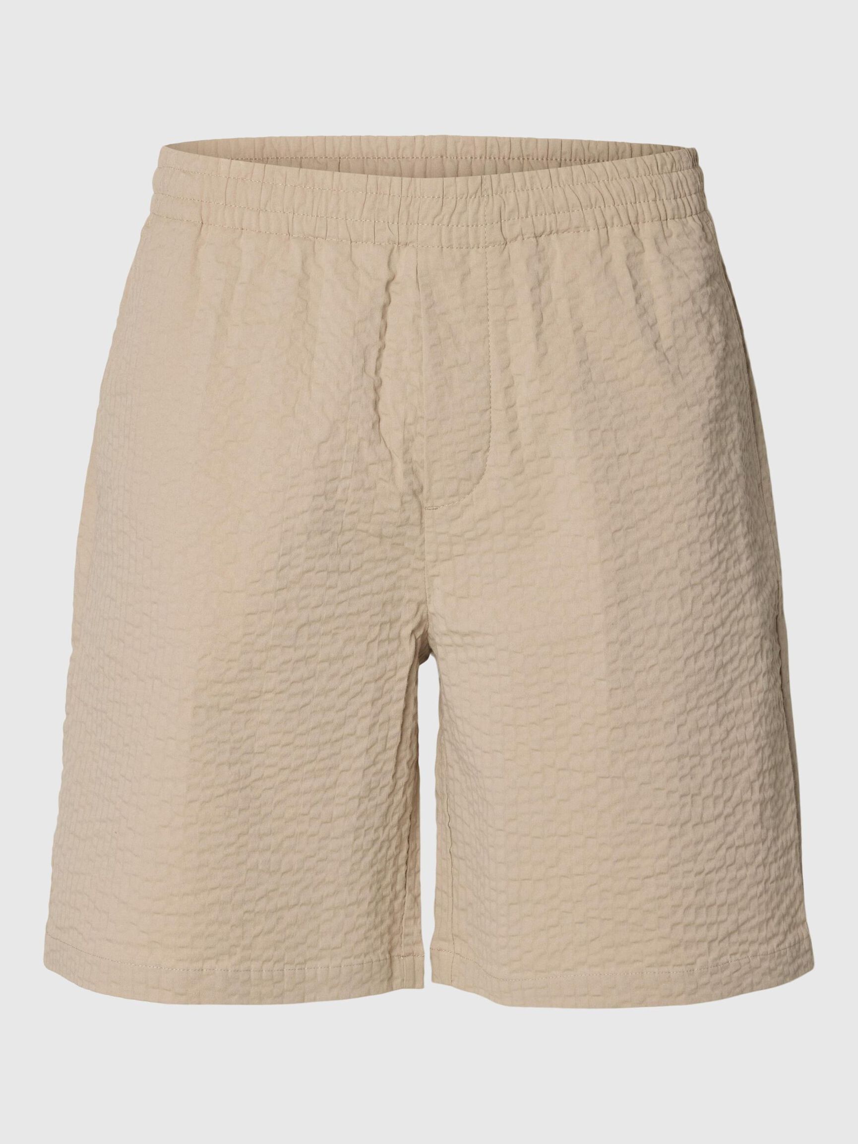 SEERSUCKER SHORTS, Pure Cashmere, highres