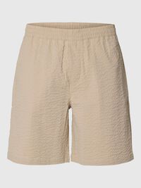 SEERSUCKER SHORTS, Pure Cashmere, highres