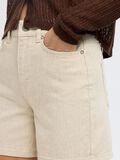 Selected HOOG GETAILLEERD DENIM SHORT, Egret, highres - 16097716_Egret_1189855_006.jpg