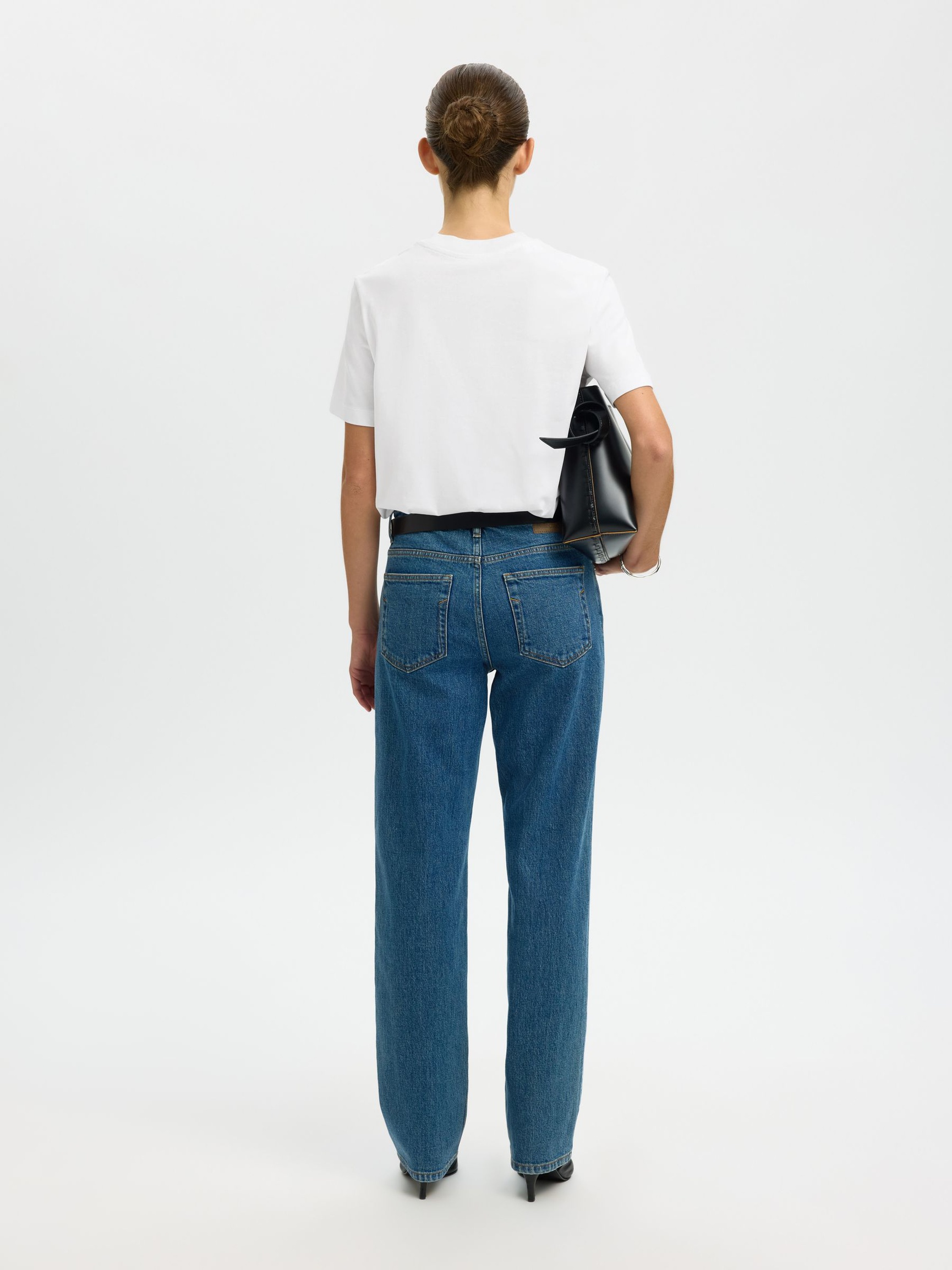 MOCK-NECK T-SHIRT, Bright White, highres