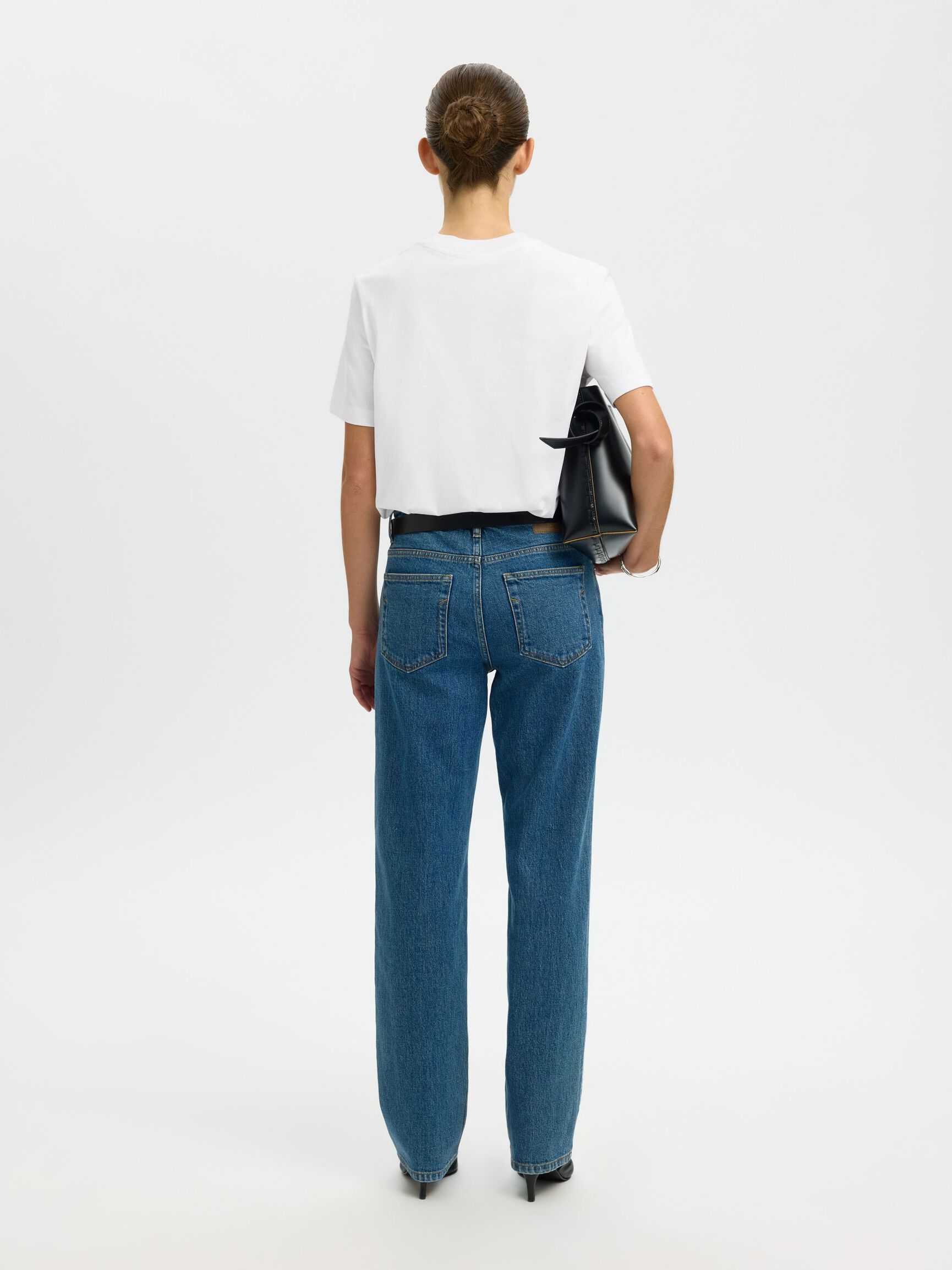 MOCK-NECK T-SHIRT, Bright White, highres