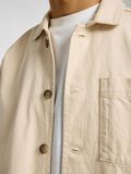Selected HYBRID COTTON DENIM JACKET, Ecru, highres - 16096957_Ecru_006.jpg