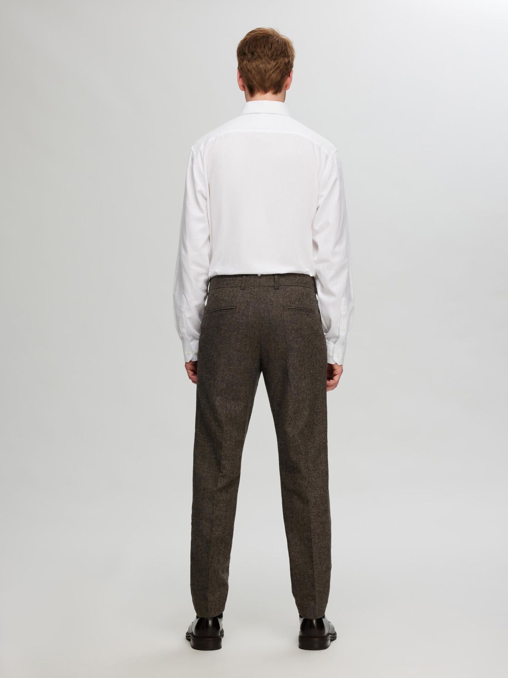 GERUIT WOLMIX PANTALON, Brownie, highres