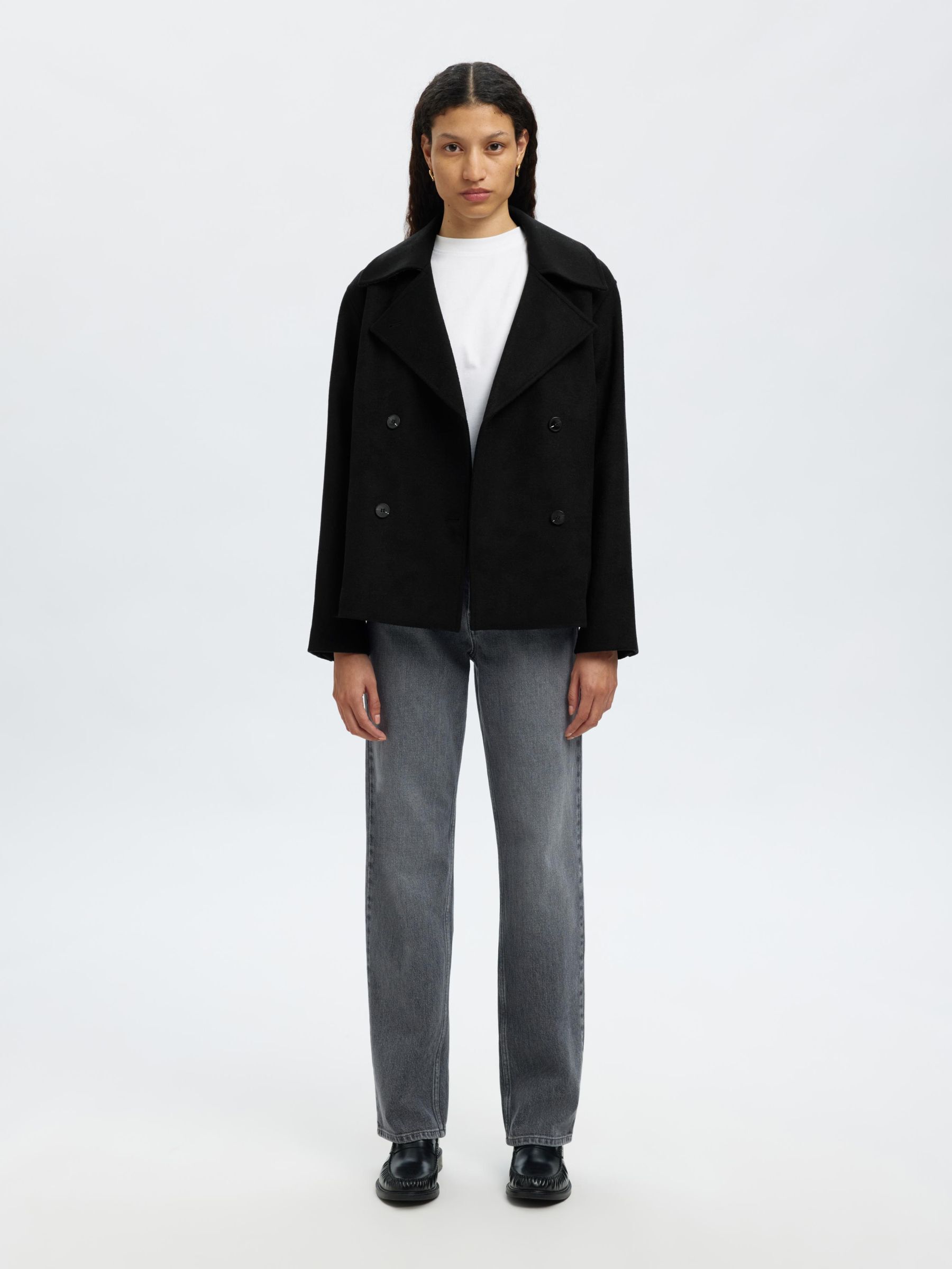 ULDBLANDING JAKKE, Black, highres