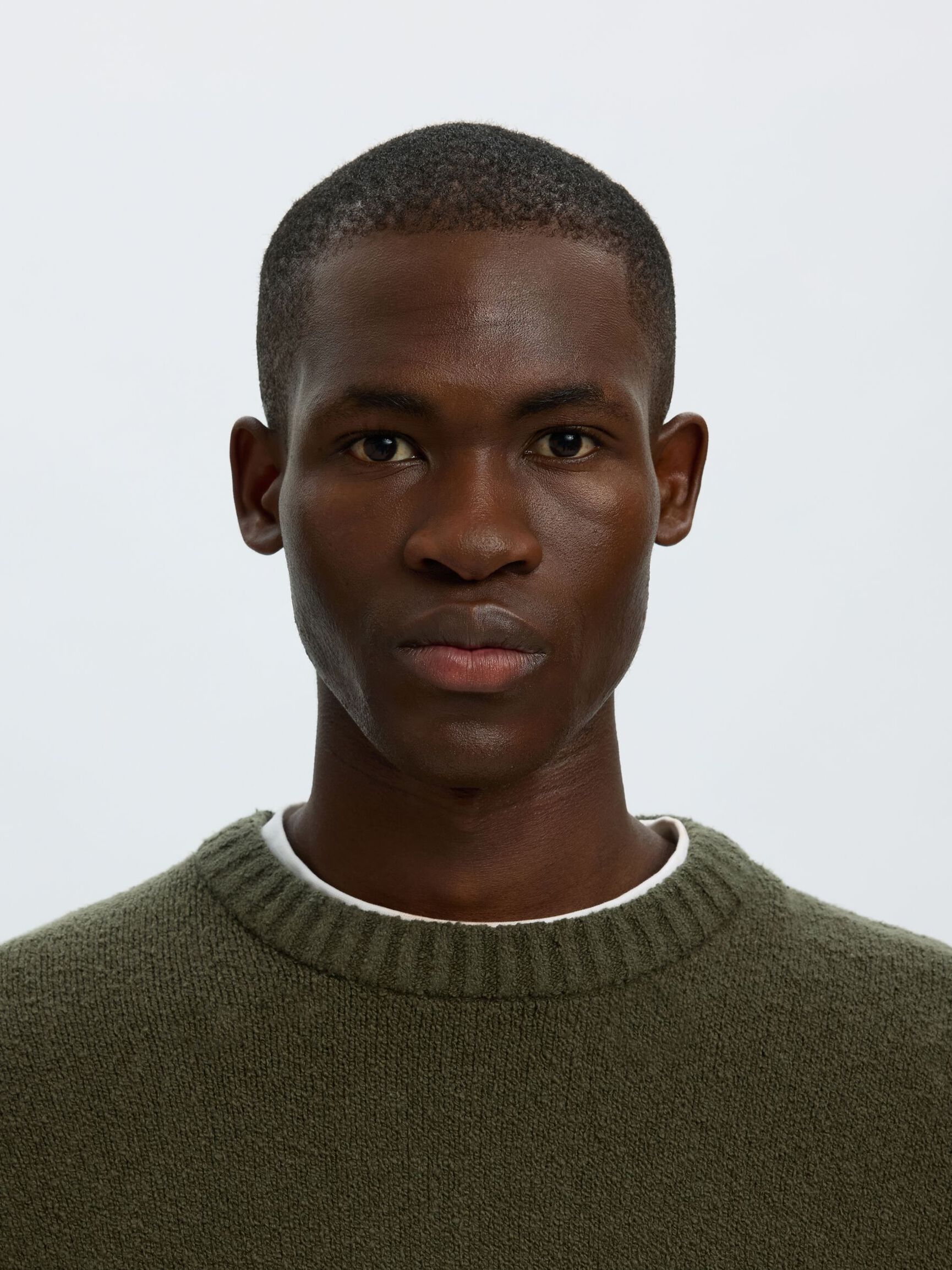 RELAXED FIT  KNITTED PULLOVER, Forest Night, highres