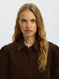 COTTON CORDUROY MINI DRESS, Delicioso, highres