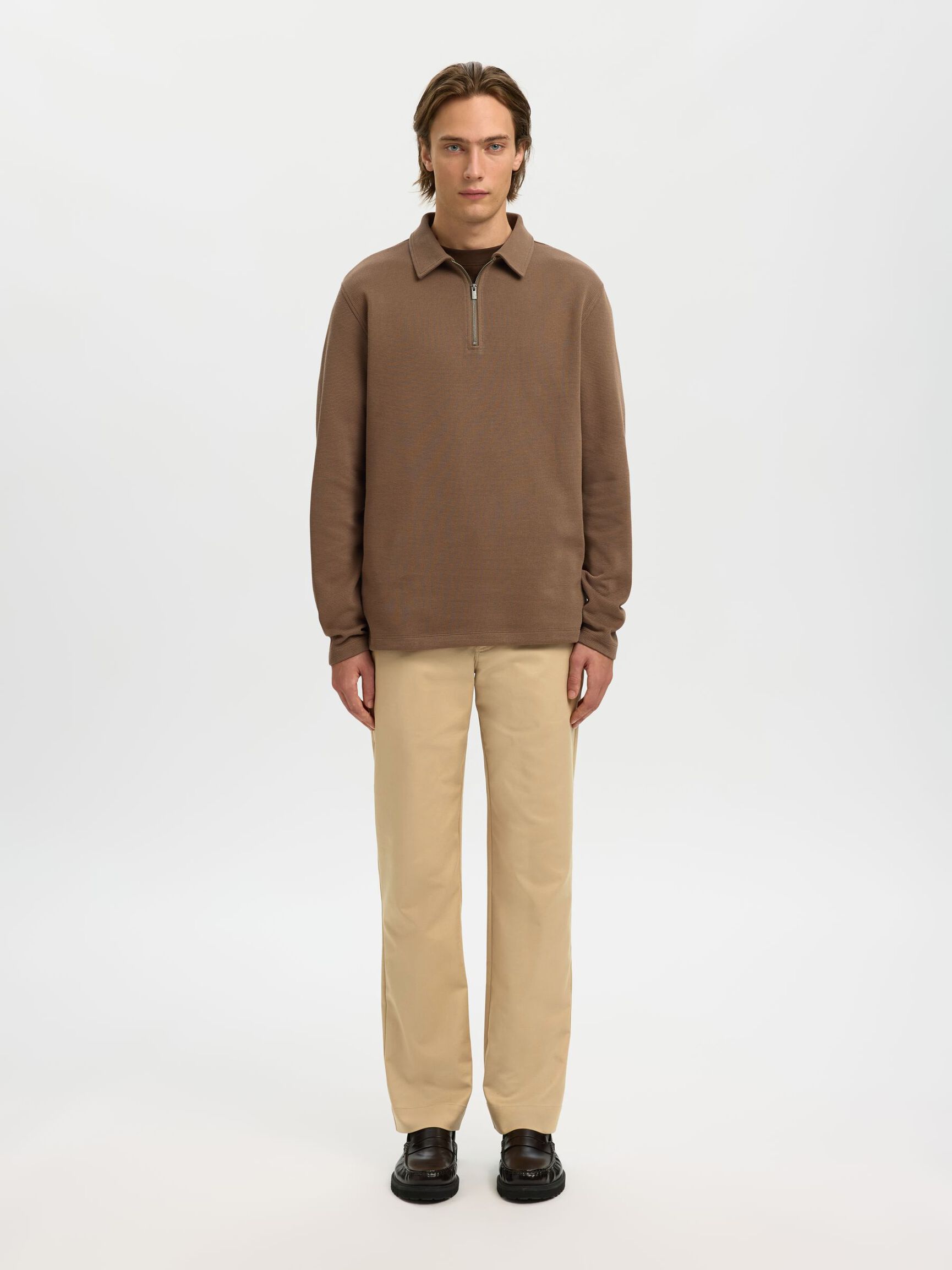 STRAIGHT FIT CHINOS, Incense, highres