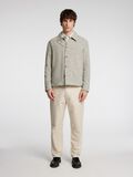 Selected LONG SLEEVED OVERSHIRT, Oatmeal, highres - 16096486_Oatmeal_1160026_005.jpg