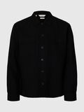 Selected LINNENMIX OVERSHIRT, Black, highres - 16096369_Black_001.jpg