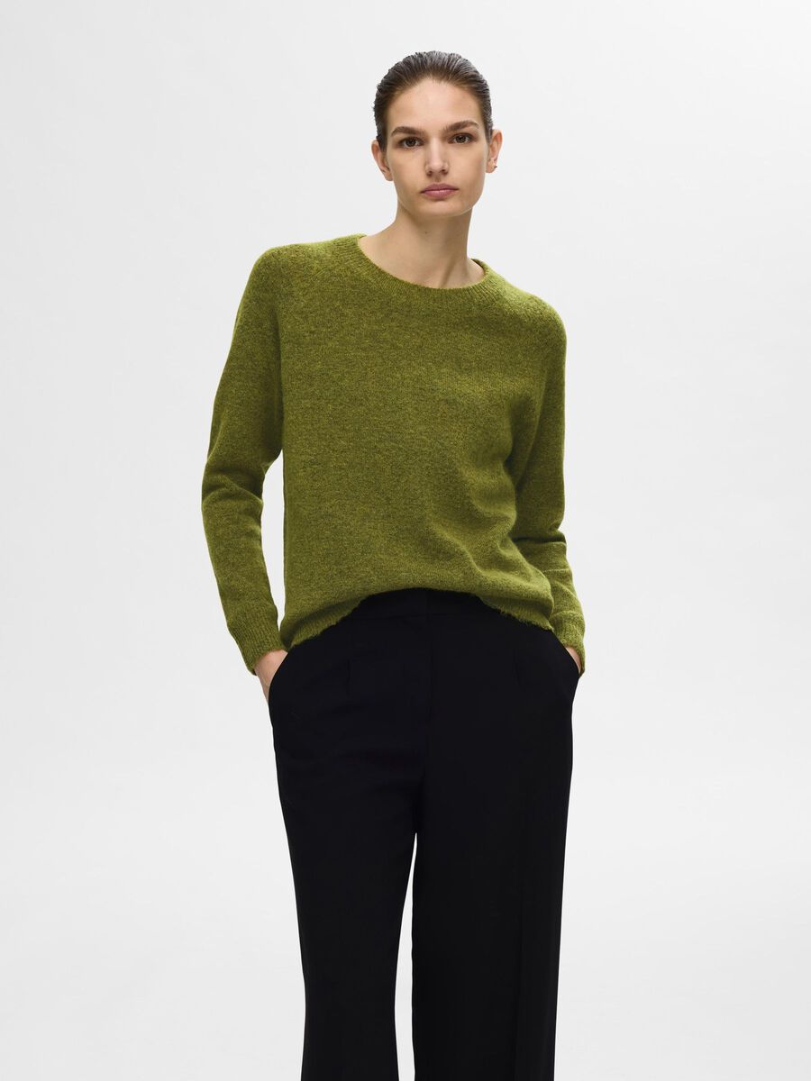 Selected LONG-SLEEVED KNITTED JUMPER, Cardamom Seed, highres - 16074482_CardamomSeed_773866_003.jpg