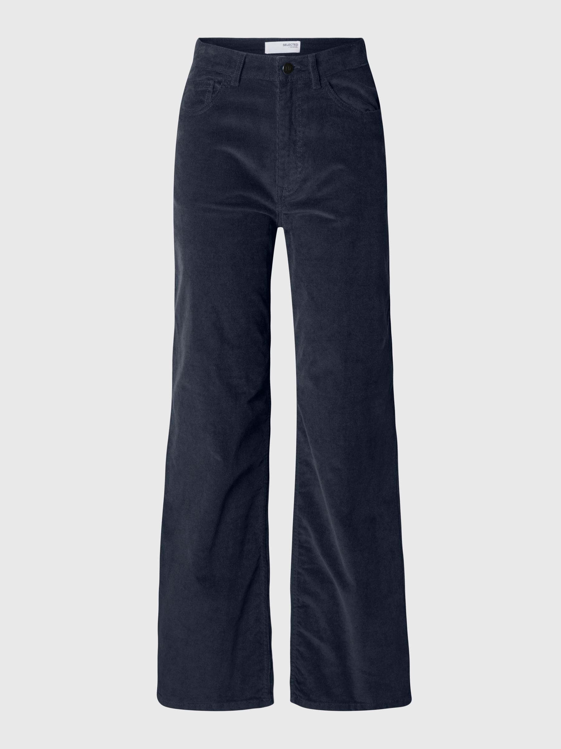 WIDE FIT CORDUROY TROUSERS, Dark Sapphire, highres